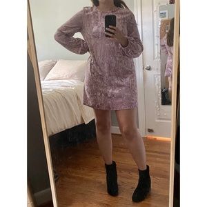 ✨sale!✨ Pink Crushed Velvet Mini Dress from Abound